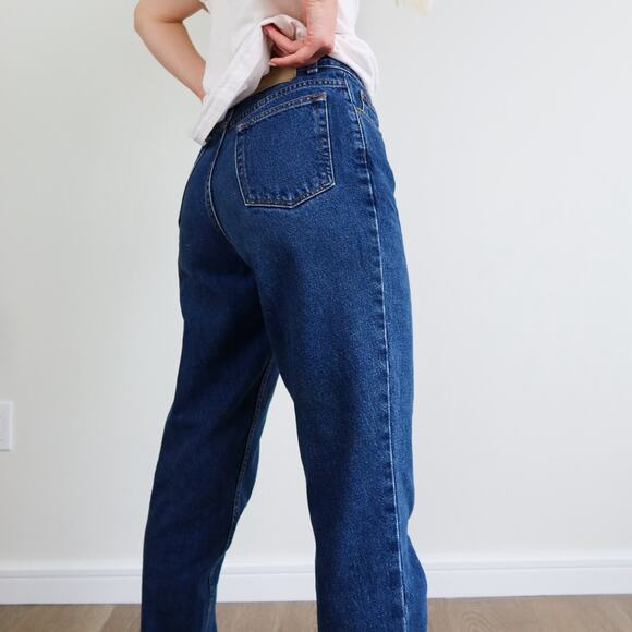 Vintage LA Blues Dark Wash Straight Leg Jeans Size 8P Classic Fit 100% Cotton - Picture 10 of 11